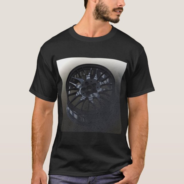 Artikeln bakom ett läskigt Alloy Wheel T Shirt (Framsida)