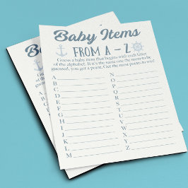 Artikeln Nautical Baby Shower från A till Z Baby Flygblad