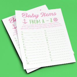 Artikeln Nautical Baby Shower från A till Z Baby Flygblad
