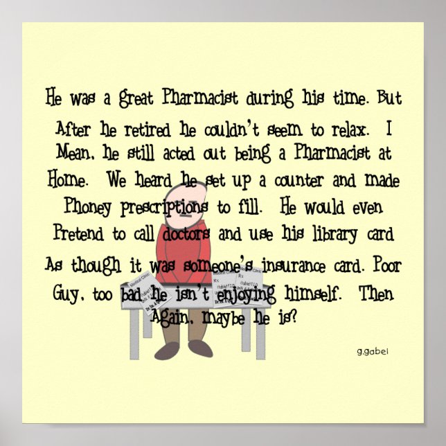 Artikeln om pensionerade läkemedel Poster "Kan int (Framsidan)