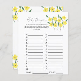 Artikelspel för Wildblommor Baby Barnstödsspel