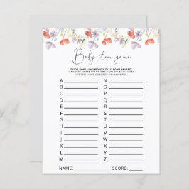 Artikelspel för Wildblommor Baby Barnstödsspel