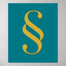 Artikelsymbol för konsthändelse i advokatfirman poster