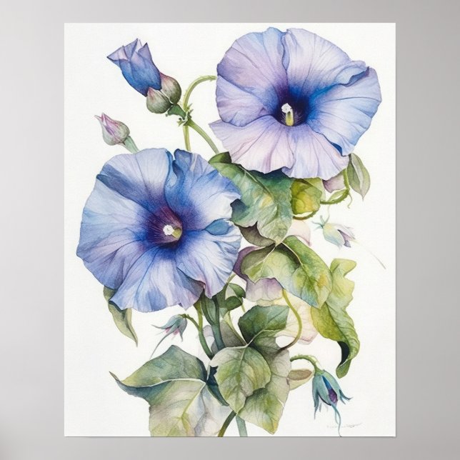Artikelutskrift på morgonen Poster Glory Flowers A (Framsidan)