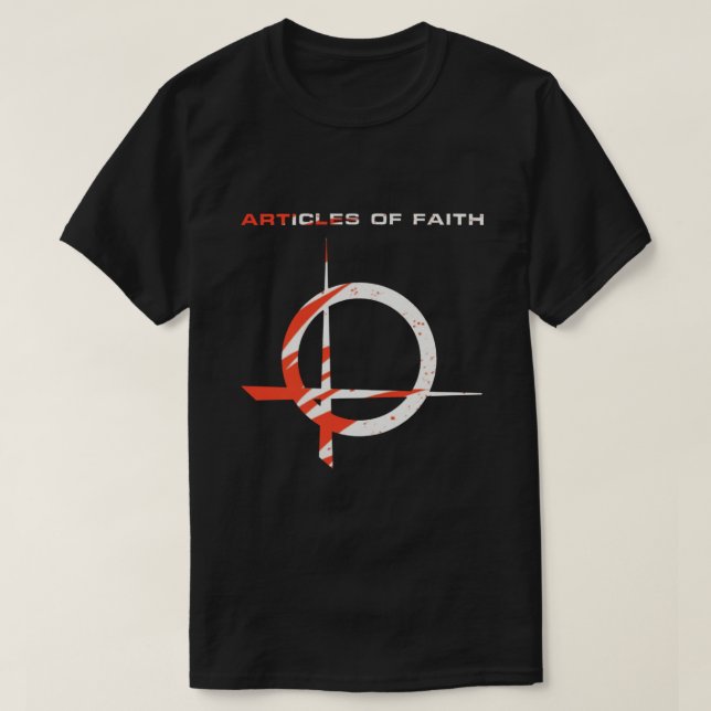 Artiklar av falska gåvor till Fläkt T Shirt (Design framsida)