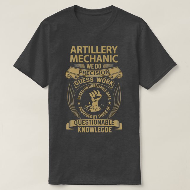 Artilleri Mechanic TShirt T Shirt (Design framsida)