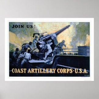 Artillerikåren i kusten (US02042) Poster