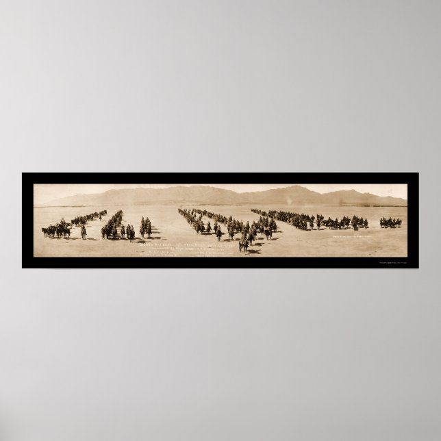 Artillery El Paso TX Huge Photo 1916 Poster (Framsidan)