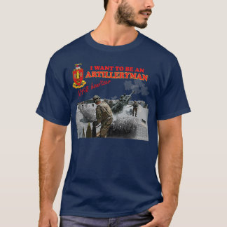 Artillery M198 Howitzer jag vill vara en artillery T Shirt