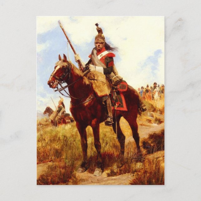 Artilleur a Cheval Vykort (Framsida)