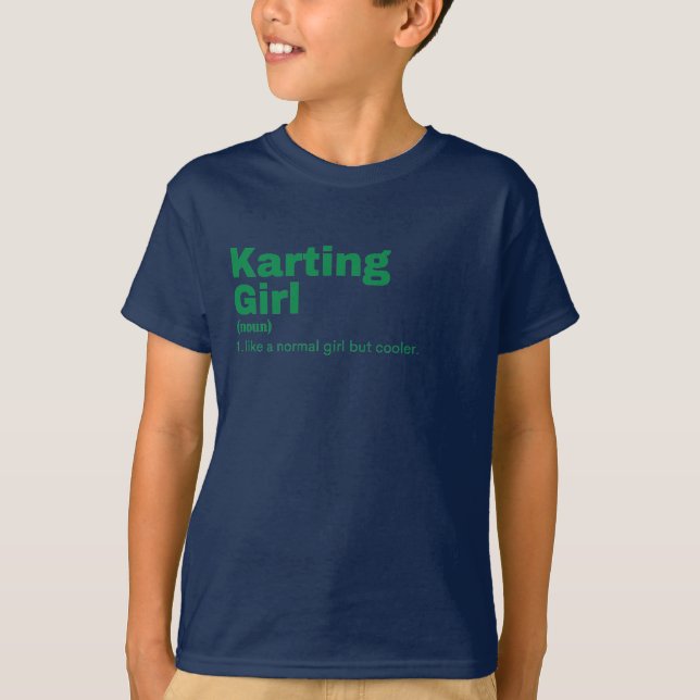 Arting Girl - Karting T Shirt (Framsida)