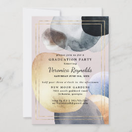 Artisan Abstrakt Shapes | GULD STUDENTEN Inbjudningar