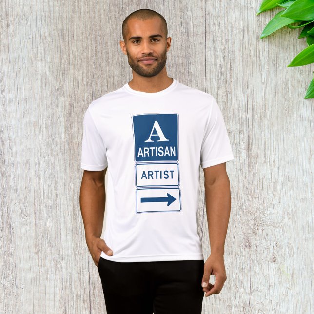 Artisan Artist Studio-signaturriktningspil T Shirt (Skapare uppladdad)