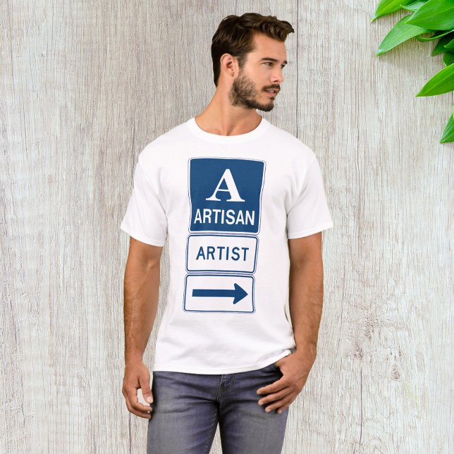 Artisan Artist Studio-signaturriktningspil T Shirt (Skapare uppladdad)