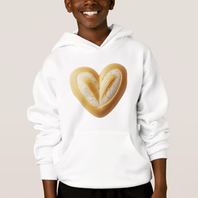 Artisan Baked Bread Heart Roll Sculpture T Shirt (Framsida)