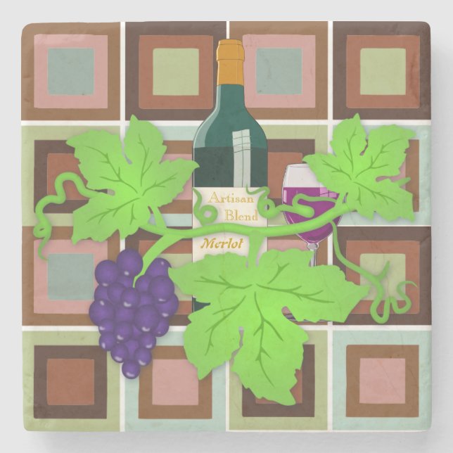 Artisan Blend Merlot Stenunderlägg (Framsidan)