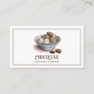 Artisan Chocolate Dessert Caterer Confection Candy Visitkort