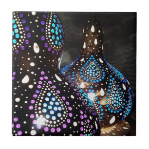 Artisan Craft Gourd Turkiska landternor Acrylic Ar Kakelplatta