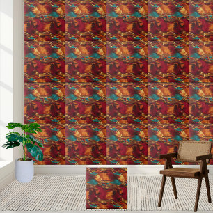 Artisan Craftad African Motif Tile Kakelplatta