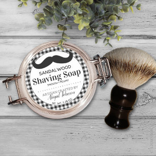 Artisan Craften Shaving Soap Lumberjack Play Runt Klistermärke