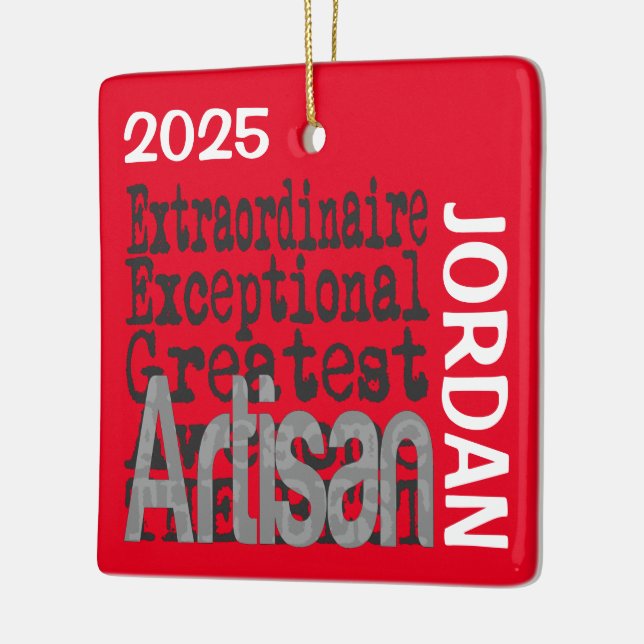 Artisan Extraordinaire ANPASSNINGSBAR Julgransprydnad Keramik (Vänster)