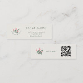 Artisan Florist Minimalist Botanical QR Code