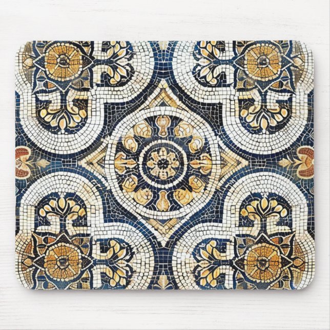 Artisan Geometric Blommigt Musmatta (Framsidan)