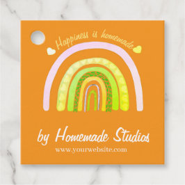 Artisan Rainbow 'Happiness is Homemade'  Gåvor Etiketter