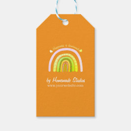 Artisan Rainbow 'Happiness is Homemade'  Presentetikett