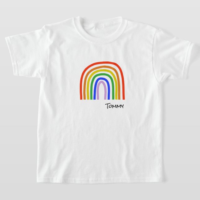 Artisan Rainbow Kids NAMN Colorful Roligt T Shirt (Laydown)