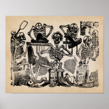 Artisan Skeletons Poster