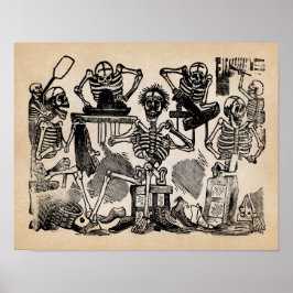Artisan Skeletons Poster