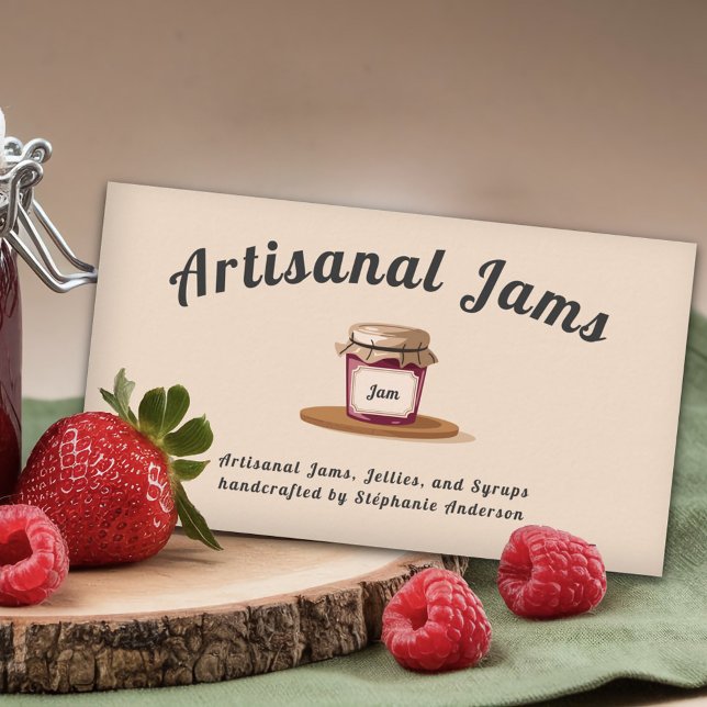 Artisanal Sylt & Jellies Visitkort (Artisanal Jams & Jellies Business Card)