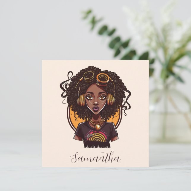 Artist Afro Woman (Stående Fram)