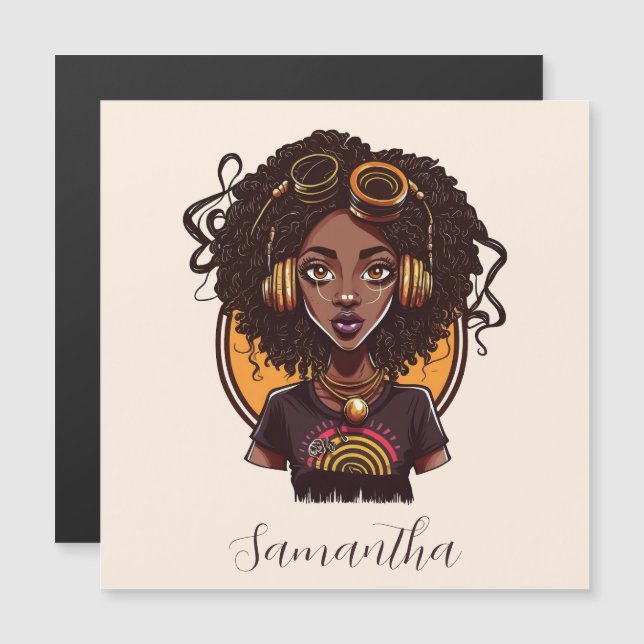 Artist Afro Woman (Fram/baksida)