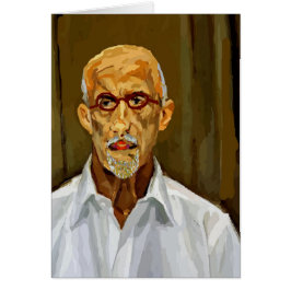 Artist Ansikte Hälsningskort