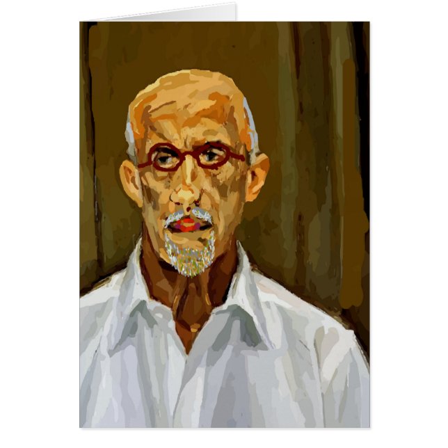 Artist Ansikte Hälsningskort (Framsidan)
