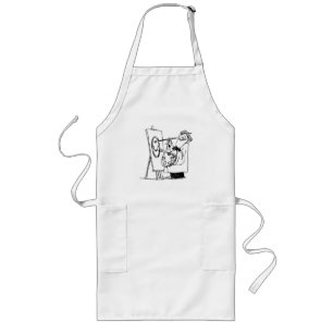 artist apron långt förkläde
