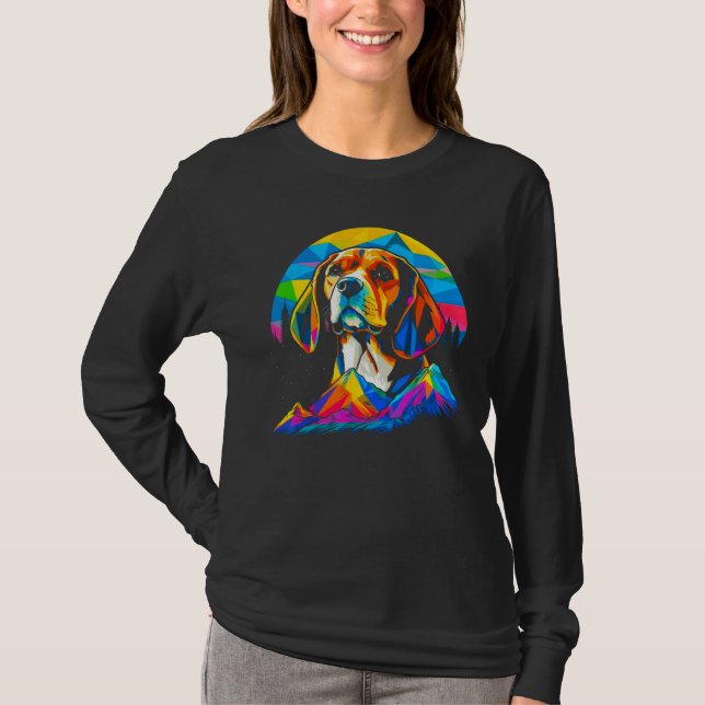 Artist Beagle Dog T Shirt (Framsida)