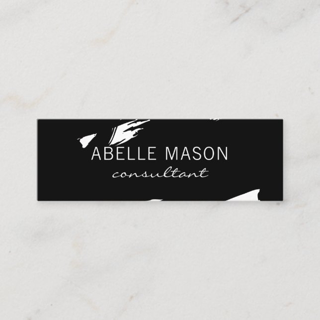 Artist Brushed (svart) Mini Visitkort (Framsida)