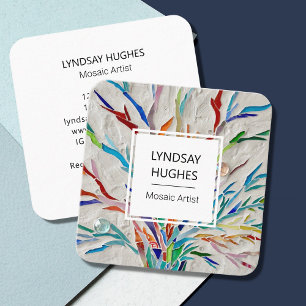 Artist Craft Business Fyrkantigt Visitkort