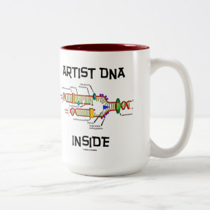 Artist DNA Inside (DNA-replikering) Två-Tonad Mugg