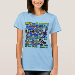 Artist Graffiti Text Shirt Tee Shirt