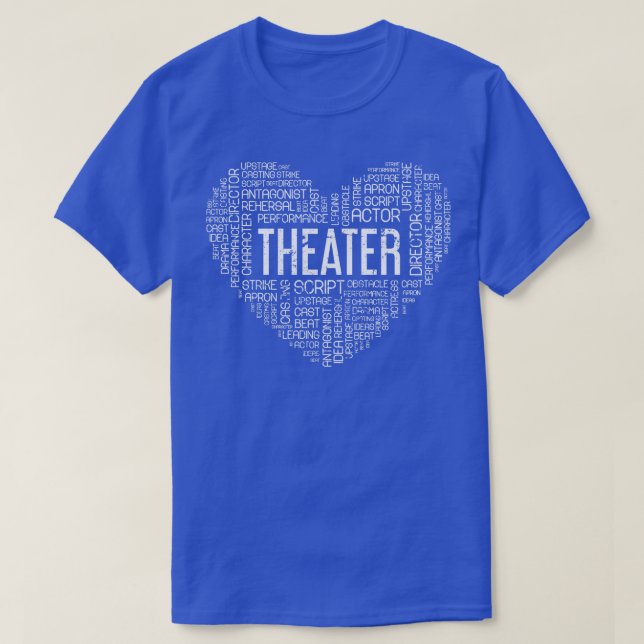 Artist Heart Broadway Kärlek Theater T Shirt (Design framsida)
