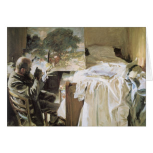 Artist i Hans Studio av John Singer Sargent Hälsningskort