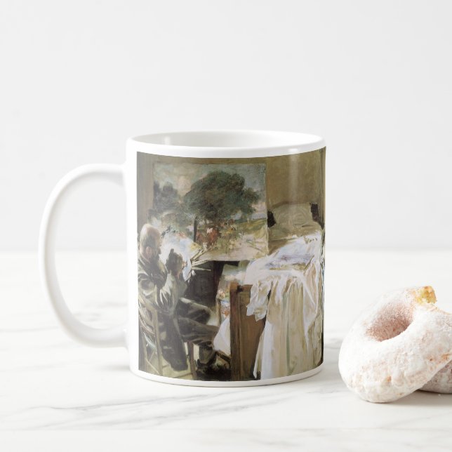 Artist i Hans Studio av John Singer Sargent Kaffemugg (Med munk)