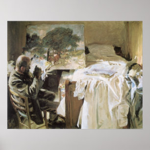 Artist i Hans Studio av John Singer Sargent Poster