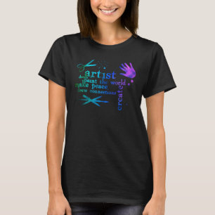 artist - måla världen t-shirt