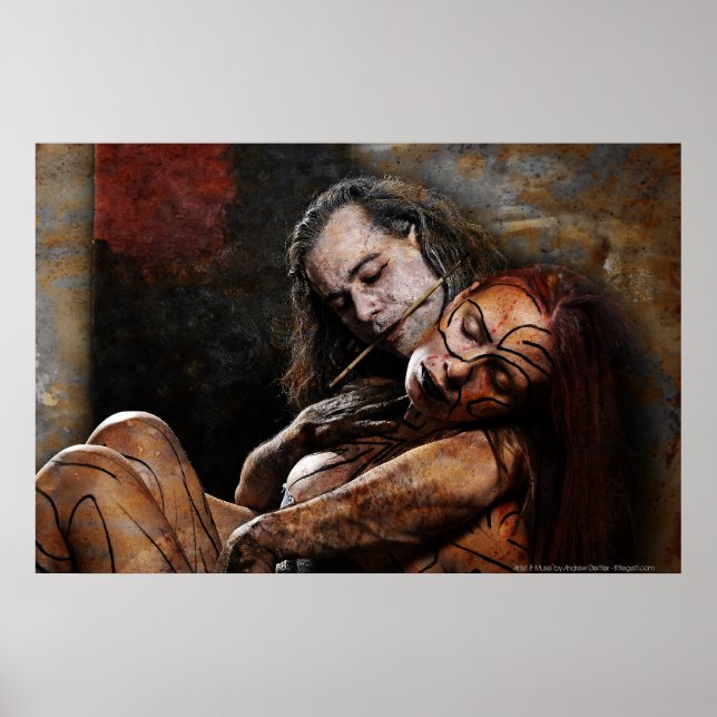 "Artist & Muse" av Andrew Gettler Poster (Framsidan)