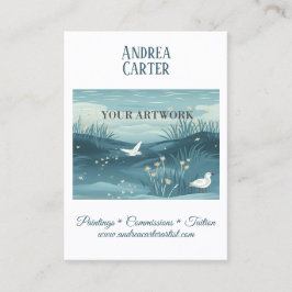 Artist Painter Promotional Visitkort